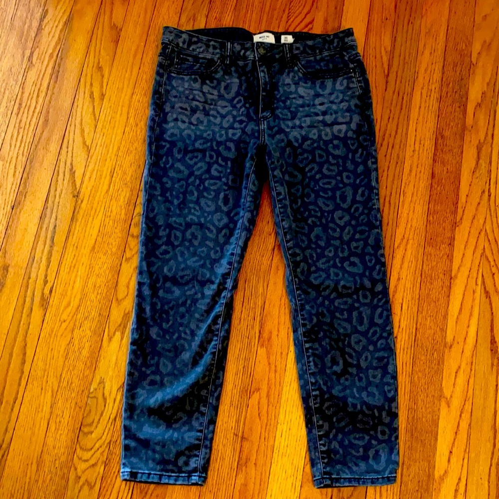 Miss Me Leopard print jeans